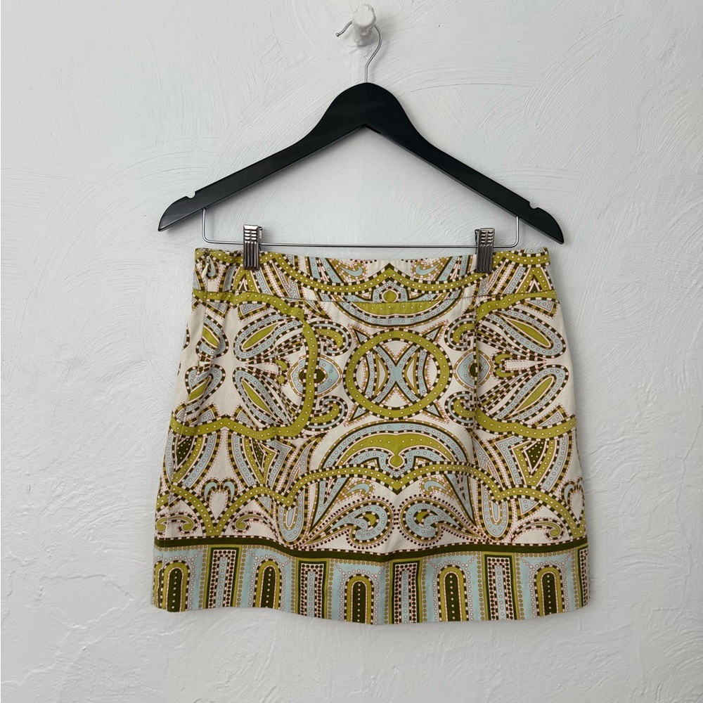 J. Crew Trastevere Paisley Medallion Print Mini Skirt - Picture 3 of 4